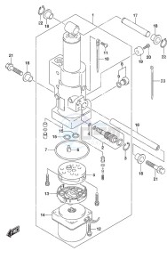 DF 9.9B drawing Tilt Cylinder w/Power Tilt