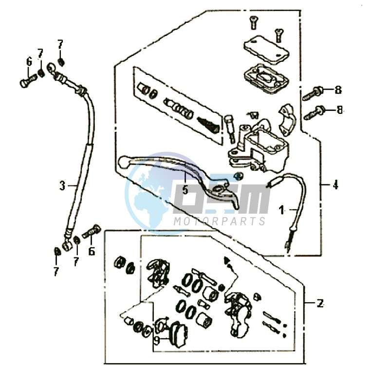 BRAKE CALIPER FOR / BRAKE LEVER / BRAKE LINES