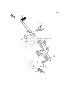 NINJA ZX-6R ZX600RFF FR GB XX (EU ME A(FRICA) drawing Brake Pedal