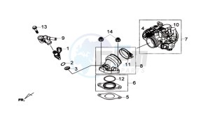 Joymax 300i ABS drawing INLET / FUEL INJECTOR / THROTTLE VALVE BODY