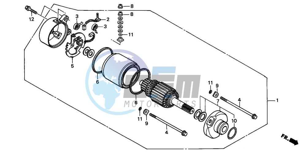 STARTING MOTOR (TRX250TM6/7,TRX250TE6/7)