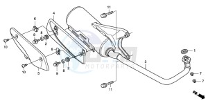 NHX110WH drawing EXHAUST MUFFLER