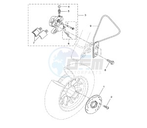 BW'S 50 drawing FRONT BRAKE CALIPER