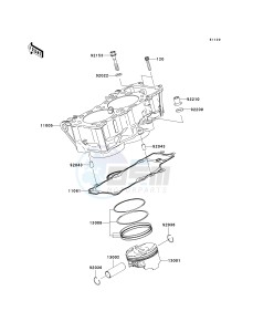 EX 650 A [NINJA 650R] (A6F-A8F) A8F drawing CYLINDER_PISTON-- S- -