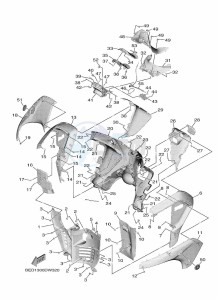 MWD300 TRICITY 300 (BED8) drawing LEG SHIELD