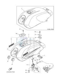 YB125 (2CS5) drawing FUEL TANK