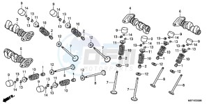 XL1000VB drawing CAMSHAFT/VALVE