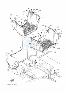 YFM450FWB KODIAK 450 (BHS1) drawing STAND & FOOTREST