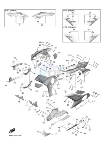 YZF-R6 YZF600 R6 (BN66) drawing COWLING 2