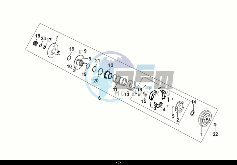 DRIVEN PULLEY ASSY