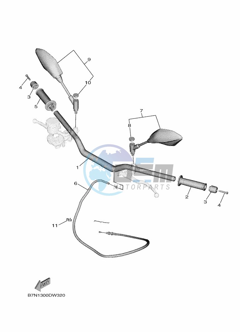 STEERING HANDLE & CABLE