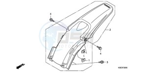 CRF150RB9 Europe Direct - (ED / T19 2ED) drawing REAR FENDER