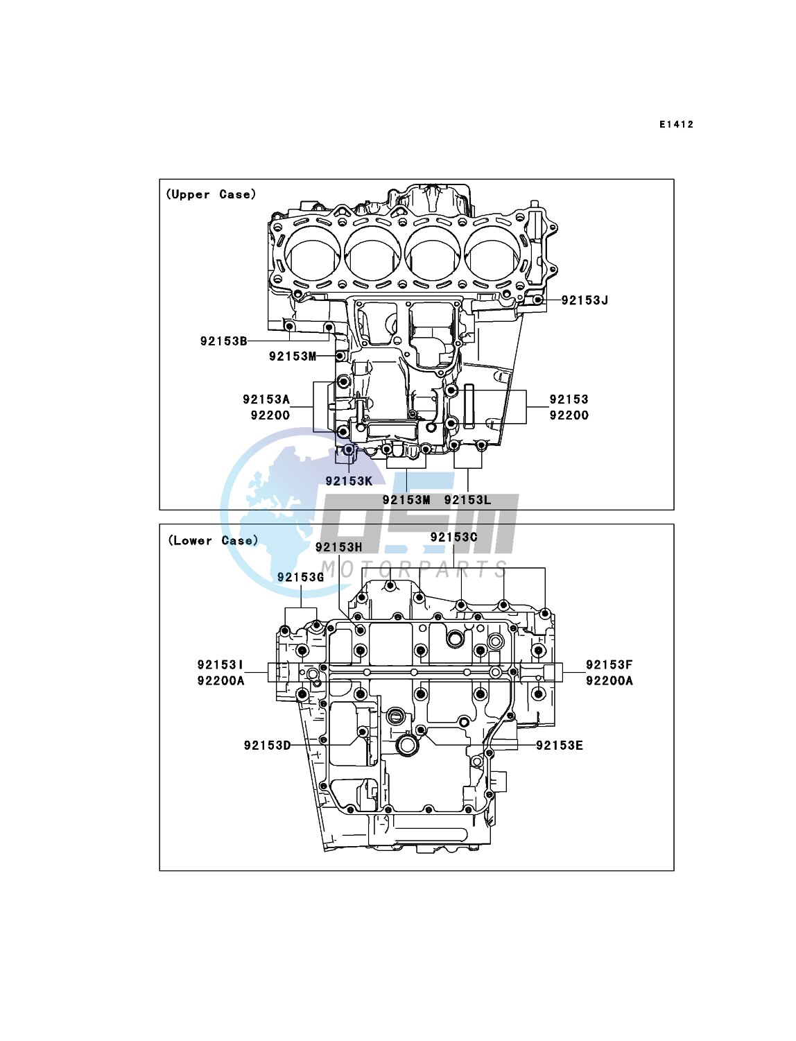 Crankcase Bolt Pattern