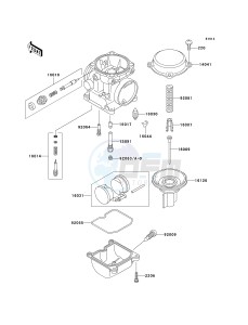 EN 500 C [VULCAN 500 LTD] (C10) C10 drawing CARBURETOR PARTS