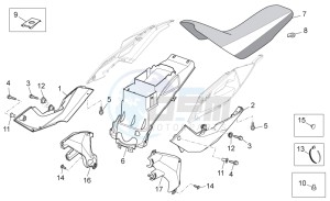 RX-SX 125 2008-2010 drawing Central body