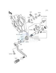 ER-6N_ABS ER650FGF XX (EU ME A(FRICA) drawing Gear Change Mechanism