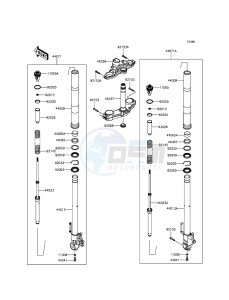 VERSYS 1000 KLZ1000BGF FR GB XX (EU ME A(FRICA) drawing Front Fork