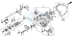 ST1300 drawing GEARSHIFT DRUM