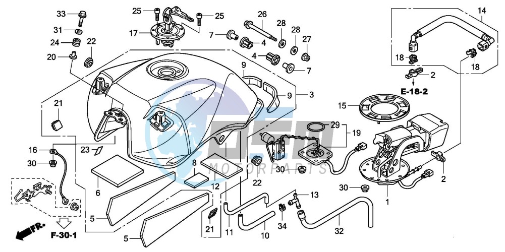 FUEL TANK (CBF600S8/SA8)