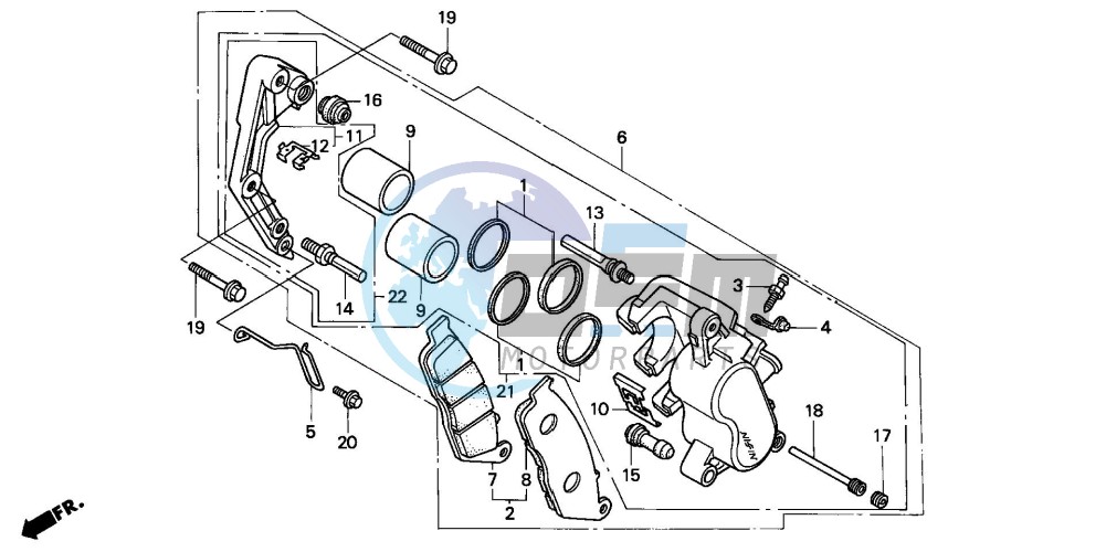 FRONT BRAKE CALIPER