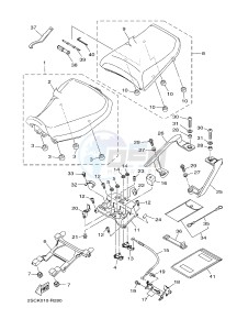 MT-09 TRACER MT09TRA TRACER 900 (2SCT) drawing SEAT