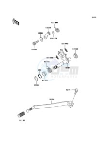 W650 EJ650C6F GB XX (EU ME A(FRICA) drawing Gear Change Mechanism