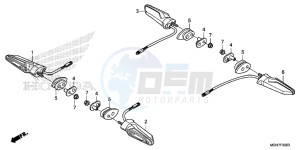 VFR1200XF CrossTourer - VFR1200X 2ED - (2ED) drawing WINKER