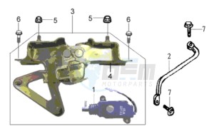 JOYRIDE 200i drawing BUDDYSEAT LOCK