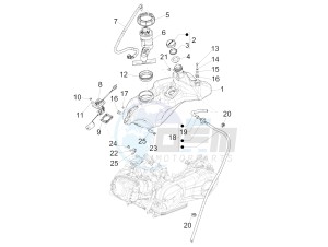 125 4T 3V ie Primavera (EMEA) (Ch, IT) drawing Fuel tank