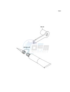 KX125 KX125M7F EU drawing Owner's Tools