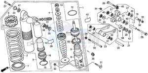 XR650R drawing REAR CUSHION