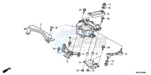 CBR1000RRC drawing STEERING DAMPER