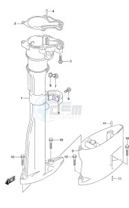 DF 2.5 drawing Drive Shaft Housing w/Transom (L)