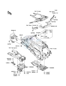 KFX450R KSF450B9F EU drawing Guard(s)