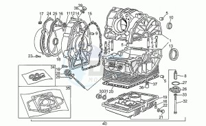 V 75 750 PA Nuovo Tipo PA Nuovo Tipo drawing Crank-case