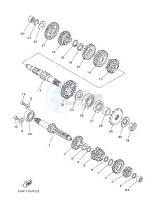 YZ85LW (1SND 1SNF 1SPD 1SPF) drawing TRANSMISSION