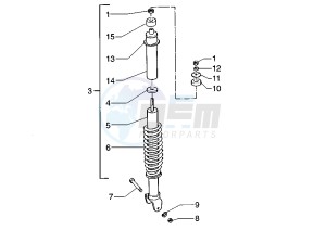 Zip 50 SP drawing Rear Damper