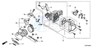 NSC50E Vision 50 - NSC50E UK - (E) drawing THROTTLE BODY