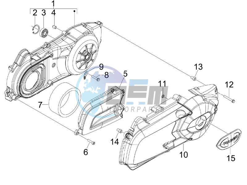 Crankcase cover - Crankcase cooling