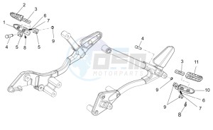 Stelvio 1200 1200 drawing Rear footrests