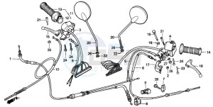 SH75 drawing HANDLE LEVER/SWITCH/ CABLE