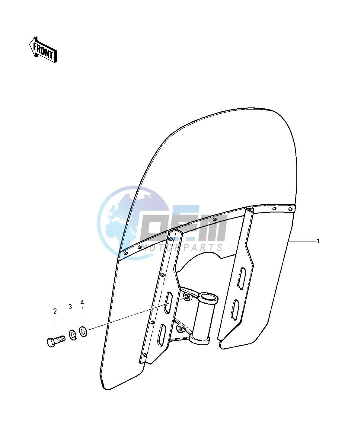 WINDSHIELD -- KZ1000-C2_C3- -