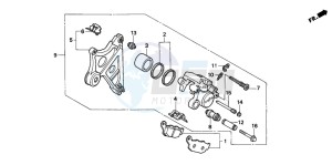 XL600V TRANSALP drawing REAR BRAKE CALIPER