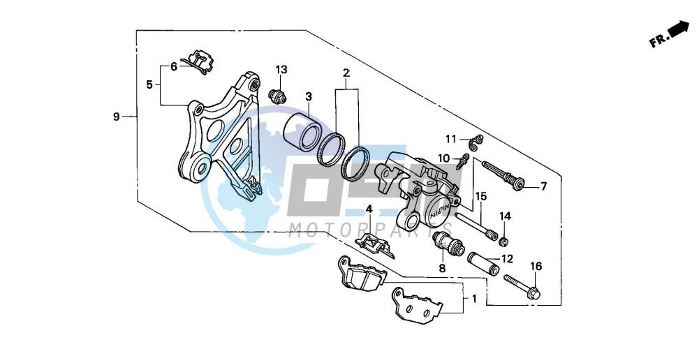 REAR BRAKE CALIPER