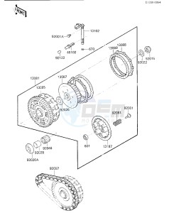 KZ 750 K [LTD BELT] (K1-K2 K2 CAN ONLY) [LTD BELT] drawing CLUTCH