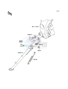 Z1000_ABS ZR1000EBF FR XX (EU ME A(FRICA) drawing Stand(s)