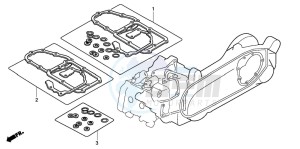 FJS600 SILVER WING drawing GASKET KIT B