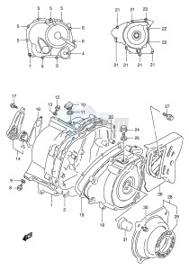 LT-F160 (P24) drawing CRANKCASE COVER