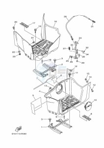 YFM700FWBD YFM70KP (B5KC) drawing STAND & FOOTREST