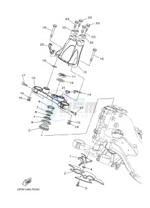 XP500 TMAX T-MAX 530 (2PW1) drawing STEERING